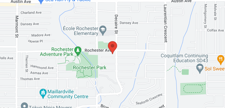 map of 1526 ROCHESTER AVENUE